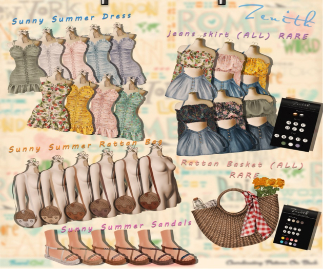 =Zenith=Sunny Summer Rattan Bag (White) Maitreya / Legacy