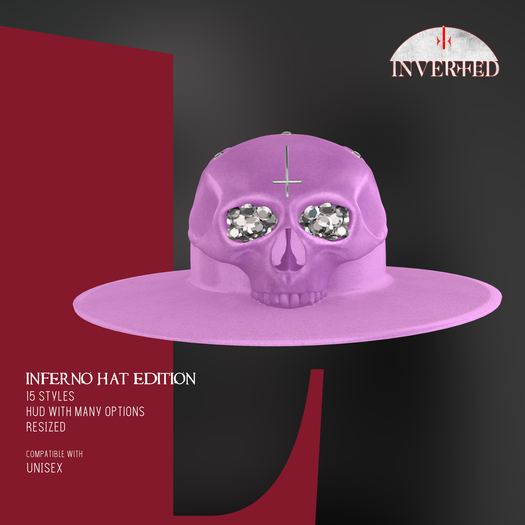 +INVERTED+ Inferno Hat EDITION -Lavender-