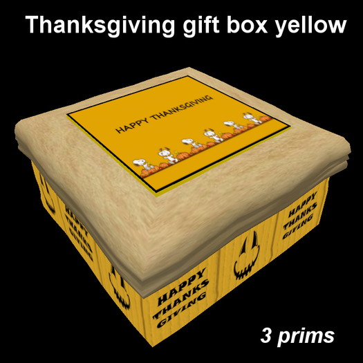 Thanksgiving gift box  - yellow