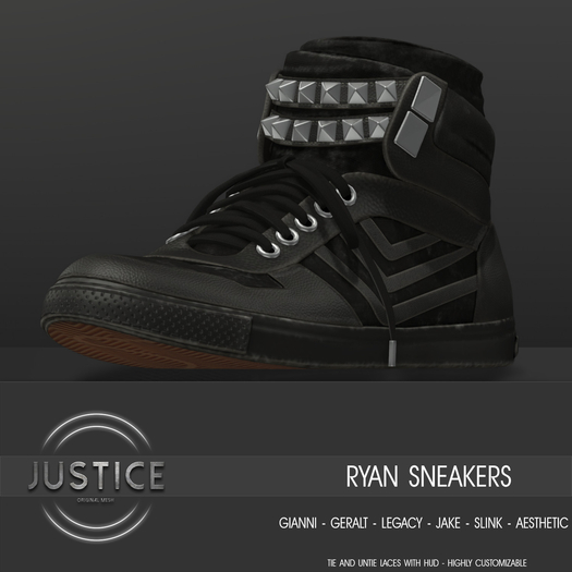 [JUSTICE] RYAN SNEAKERS - EBONY