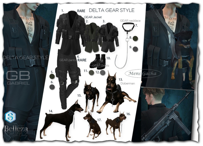 ::GB::Hanging belt (Signature) Black