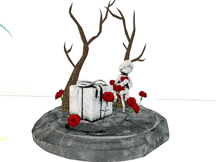 [Art Emporium] Floral Shop (boxed)- Be Mine Rock Sculpture