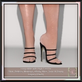 [HC] Quorra Black Heels for Slink, Belleza, Maitreya, eBody, Signature, Legacy & Tonic