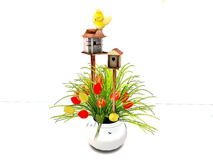 [Art Emporium] Floral Shop (boxed)- Tulips & Birdhouse