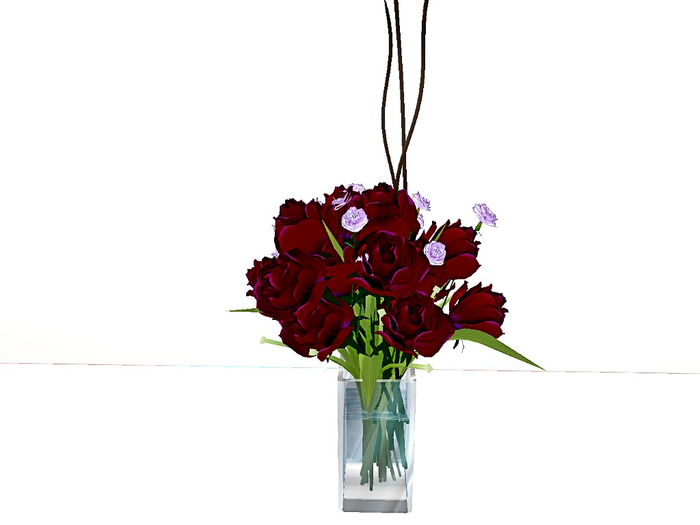 [Art Emporium] Floral Shop (boxed)- Dark Velvet Roses