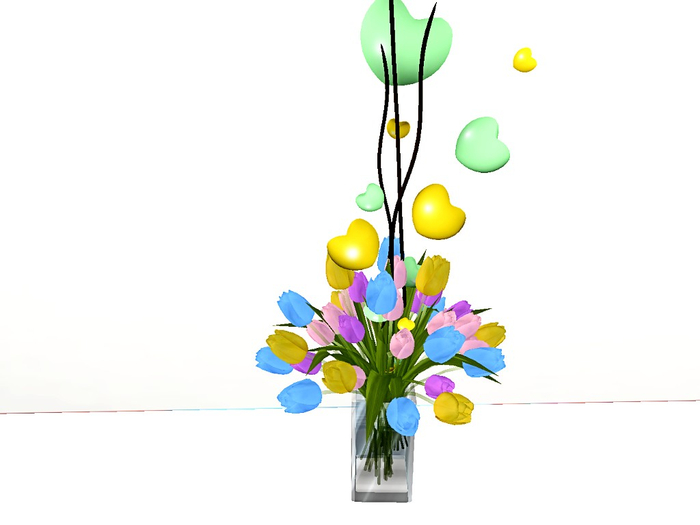 [Art Emporium] Floral Shop (boxed)- Spring Tulips & Hearts