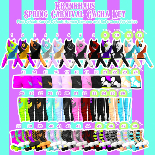 26) krankaus Carnival Socks Toxic Night