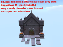 SR.store full perm Fantasy mausoleum gray brick
