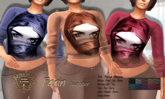 Nala Design -Farin Sweater - For All Mesh Bodies