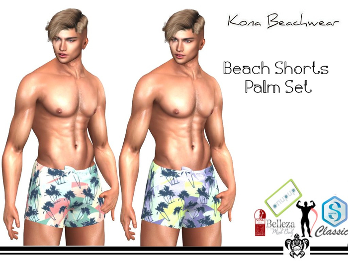 Kona Beach Shorts Palm Set