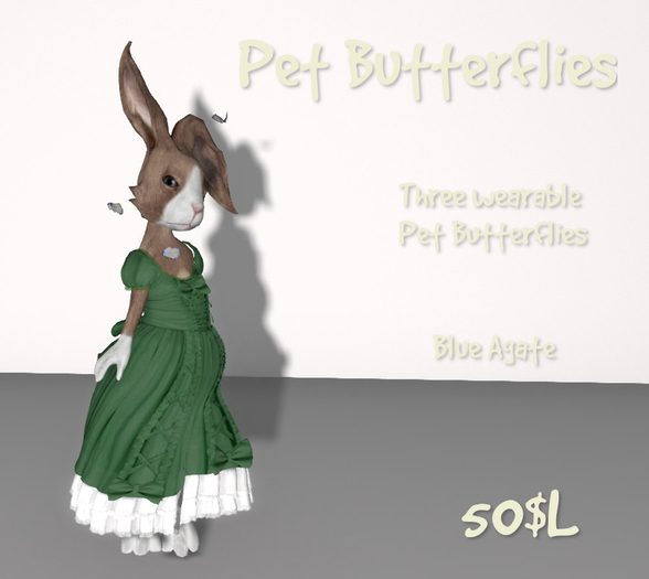 Pet Butterflies - Blue Agate