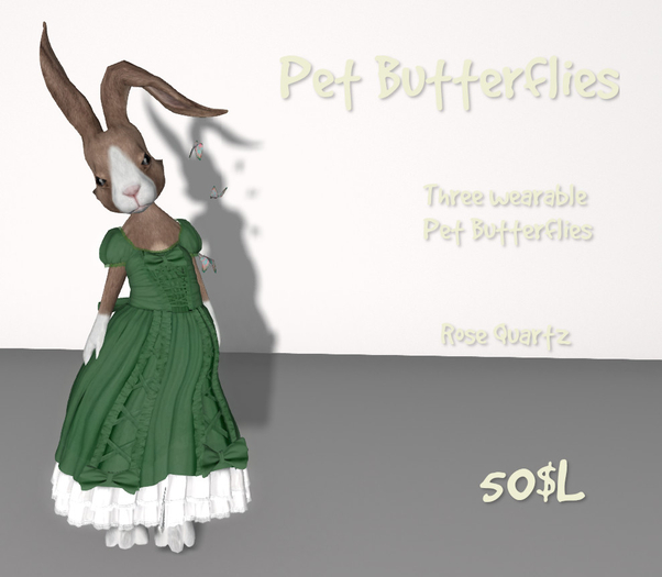 Pet Butterflies - Rose Quartz