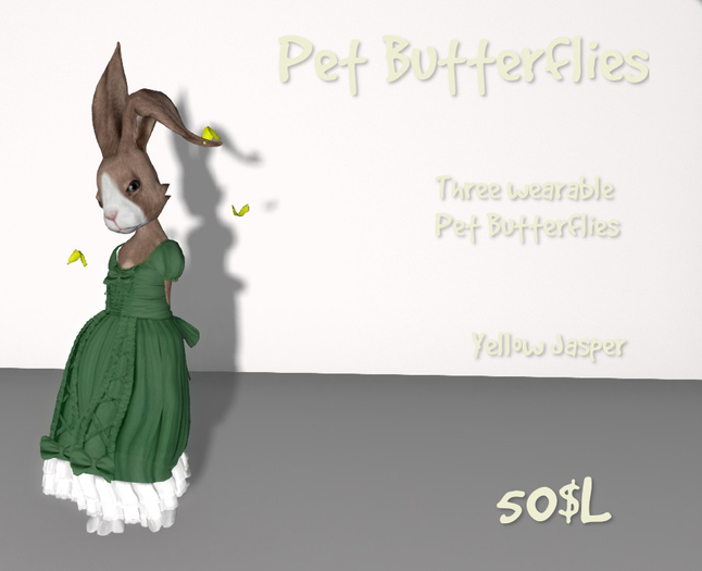Pet Butterflies - Yellow Jasper