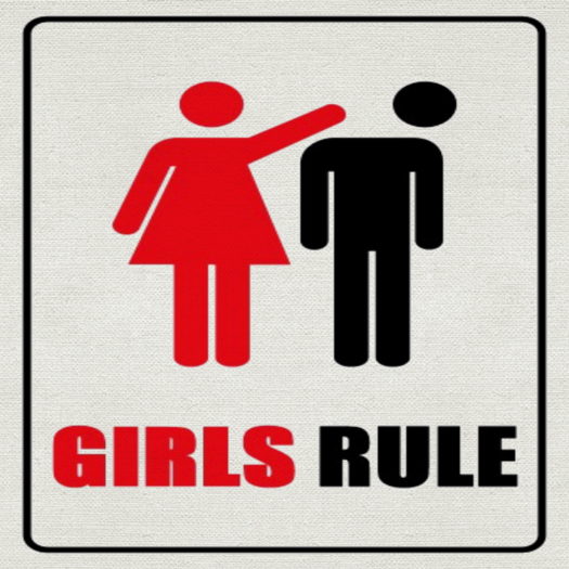 Girls Rule-Mesh Canvas