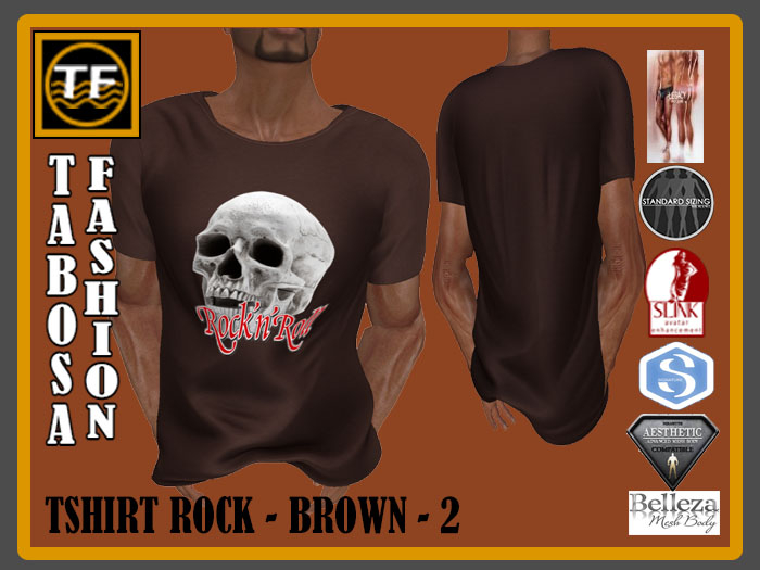[TF] TSHIRT - ROCK - BROWN - 02