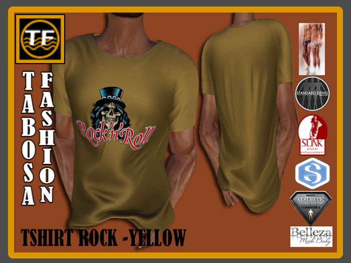 [TF] TSHIRT - ROCK - YELLOW - 01