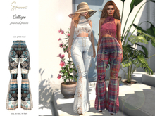 S&P Calliope pants print teal - Lara + Petite - Legacy + Perky