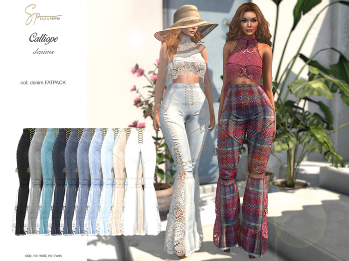 S&P Calliope pants DENIM FATPACK - Lara + Petite - Legacy + Perky