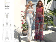 S&P Calliope denim pants white - Lara + Petite - Legacy + Perky