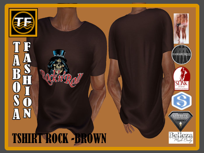 [TF] TSHIRT - ROCK - BROWN - 01