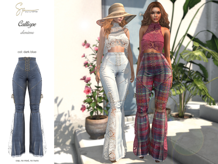 S&P Calliope pants denim dark blue - Lara + Petite - Legacy + Perky