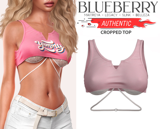 Blueberry - Authentic - Crop Tops - Pixie