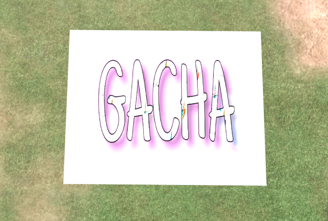Gacha texture sign