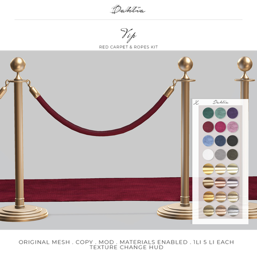 Dahlia - Vip Ropes, Red Carpet Collection