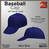 [2cute] Baseball Cap - Navy