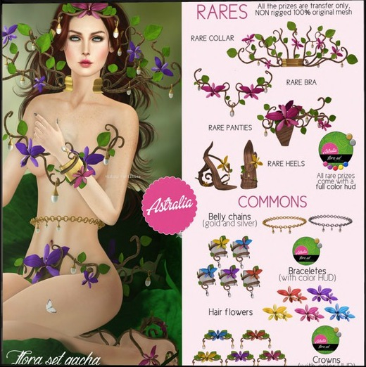 Astralia - Flora Set (hair flower yellow)