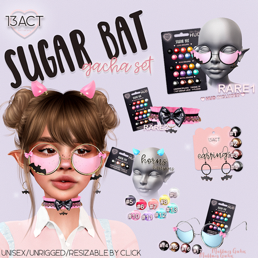 !13ACT - Sugar Bat gacha set #4
