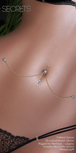 -SECRETS - In Love Piercing and Dermal - Black -