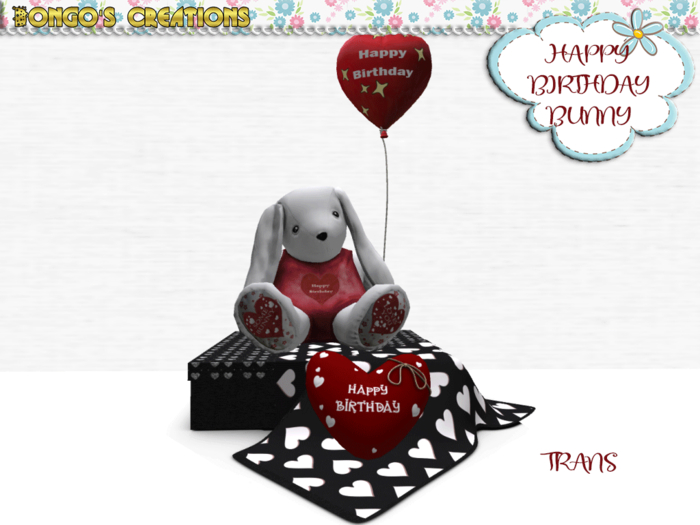 BMC910 - HAPPY BIRTHDAY - BUNNY.