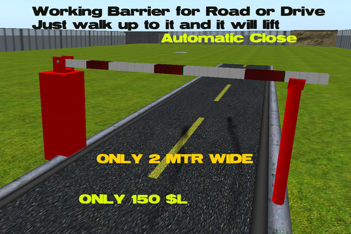 Barrier for Road or Drive (Boxed)