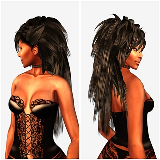 VC - Hair black Punky