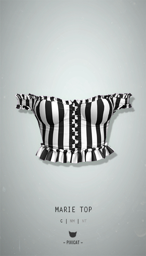 -Pixicat- Marie Top (Stripes)