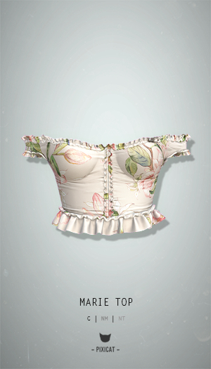 -Pixicat- Marie Top (FlowerPink)