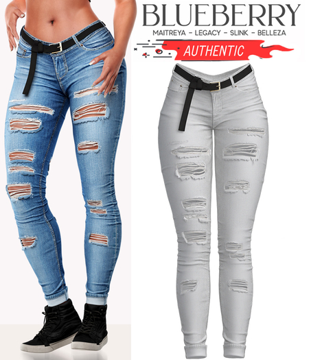 Blueberry - Authentic - Jeans - White