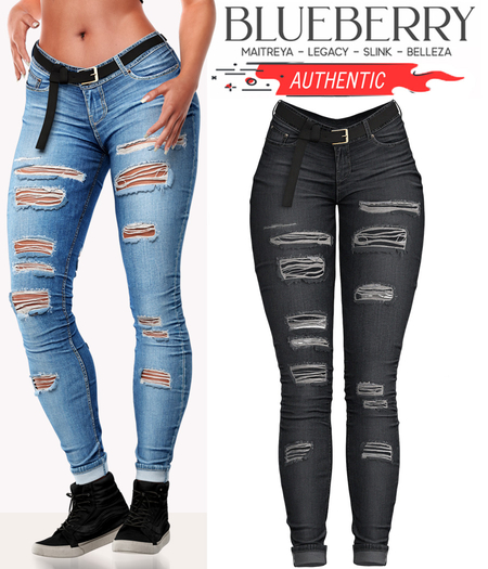 Blueberry - Authentic - Jeans - Gray