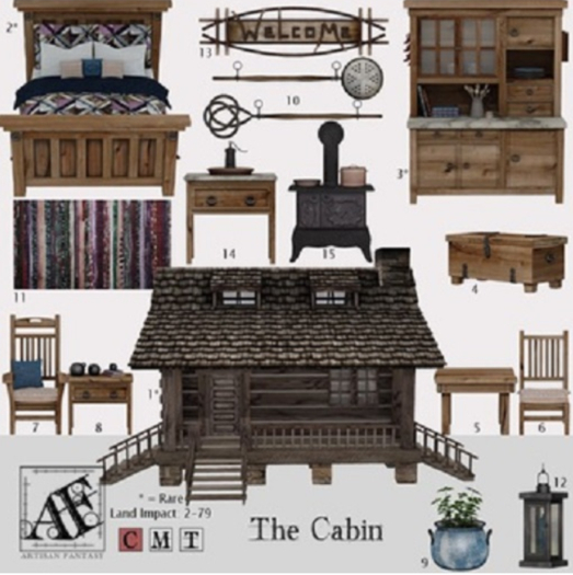 *AF* The Cabin 02 - Bed RARE