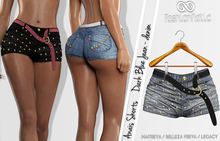 FashionNatic - Anais Shorts Dark Blue Jeans - Denim - Maitreya, Lara Petite, Belleza Freya, Legacy 