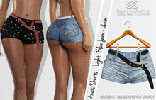 FashionNatic - Anais Shorts Light Blue Jeans - Denim