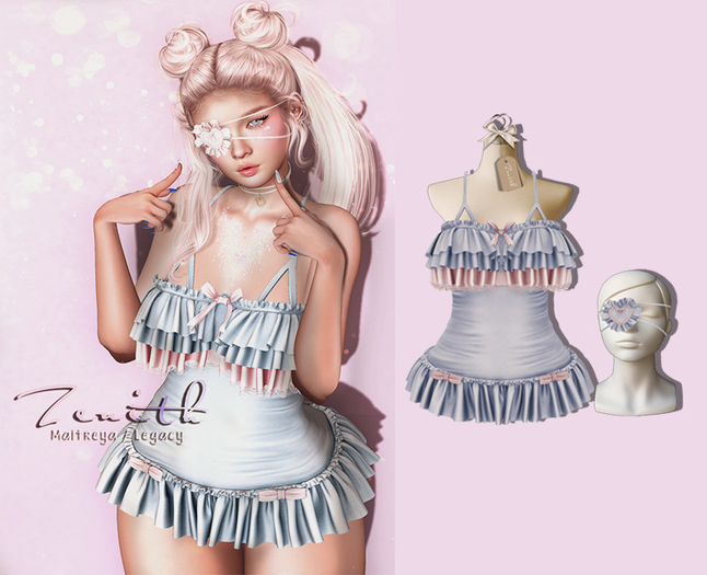 =Zenith=Ruffle Bodysuit (Purple) Maitreya / Legacy