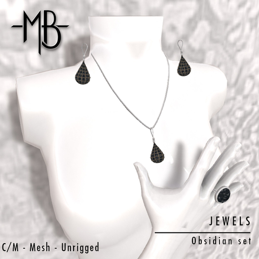 -MB- BOX JEWELS - Obsidian Set