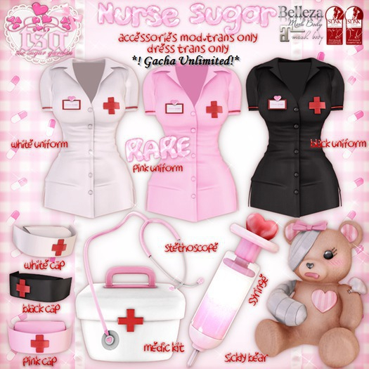 .tsg. Nurse Sugar - Uniform Pink RARE