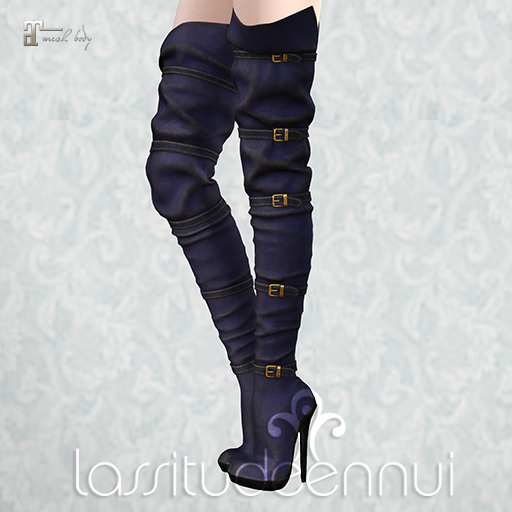 lassitude & ennui Reverie boots - purple