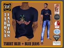 [TF] TSHIRT BLUE + BLUE JEANS 2