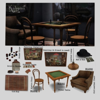 Second Life Marketplace - Kalopsia - Old Leather Chair RARE