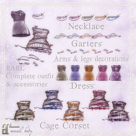 * Birds in Cage * Purple Dress
