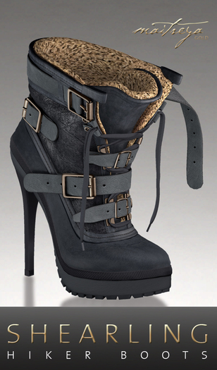 Maitreya Gold * Shearling Boots Rust